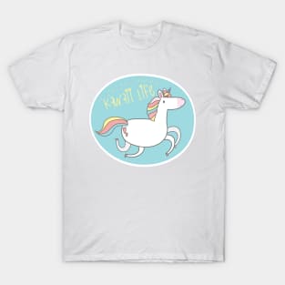 Kawaii life unicorn T-Shirt